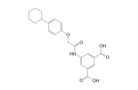 1,3-benzenedicarboxylic acid, 5-[[(4-cyclohexylphenoxy)acetyl]amino]-