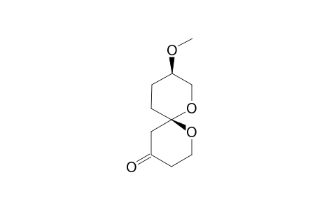 (6S,9R)-9-Methoxy-1,7-dioxaspiro[5.5]undecan-4-one