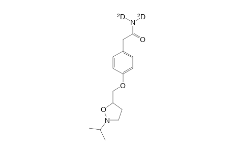 4-{(N'-isopropyloxazolidin-5'-yl]methoxy}benzeneacetamide -dideuterated / atenolol-(M+12)-artifact