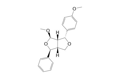 4-EXO-METHOXY-6-ENDO-(4'-METHOXYPHENYL)-2-EXO-PHENYL-3,7-DIOXABICYCLO-[3.3.0]-OCTANE