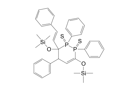 1,2,3,4-TETRAHYDRO-1,2,4-TRIPHENYL-3-(2-PHENYLETHENYL)-3,6-BIS-(TRIMETHYLSILYLOXY)-1,2-DIPHOSPHININE-1,2-DISULFIDE