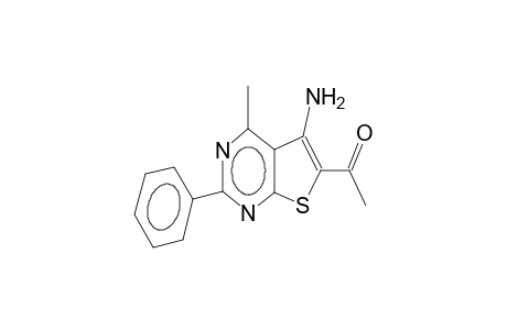 6-Acetyl-5-amino-4-methyl-2-phenylthieno[2,3-d]pyrimidine