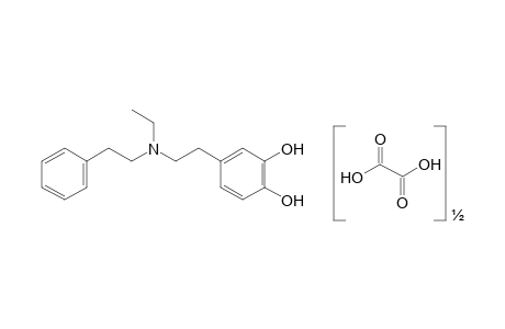 4-[2-(ethylphenethylamino)ethyl]pyrocatechol, oxalate (2:1) (salt)