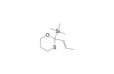 2-(1-Propenyl)-2-(trimethylsilyl)-1,3-oxathiane