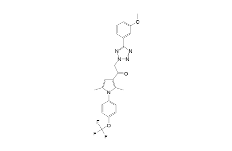 1-[2,5-DIMETHYL-1-(4-TRIFLUOROMETHOXYPHENYL)-1H-PYRROL-3-YL]-2-[5-(3-METHOXYPHENYL)-TETRAZOL-2-YL]-ETHANONE