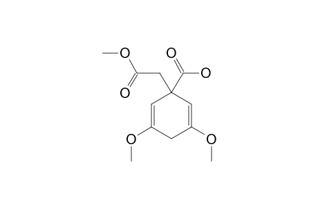 3,5-DIMETHOXY-1-(2-METHOXY-2-OXOETHYL)-CYCLOHEXA-2,5-DIENECARBOXYLIC_ACID