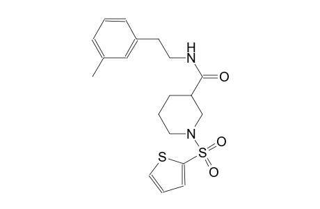 N-[2-(3-methylphenyl)ethyl]-1-(2-thienylsulfonyl)-3-piperidinecarboxamide