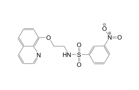 benzenesulfonamide, 3-nitro-N-[2-(8-quinolinyloxy)ethyl]-