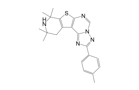 8,8,10,10-tetramethyl-2-(4-methylphenyl)-8,9,10,11-tetrahydropyrido[4',3':4,5]thieno[3,2-e][1,2,4]triazolo[1,5-c]pyrimidine