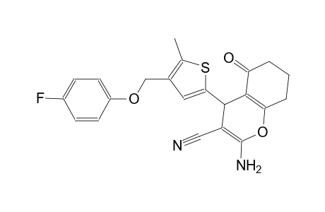 2-amino-4-{4-[(4-fluorophenoxy)methyl]-5-methyl-2-thienyl}-5-oxo-5,6,7,8-tetrahydro-4H-chromene-3-carbonitrile