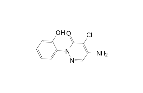 3(2H)-Pyridazinone, 5-amino-4-chloro-2-(2-hydroxyphenyl)-