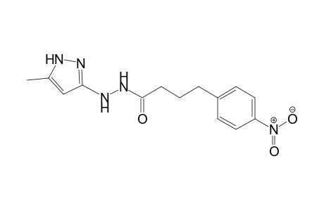 Benzenebutanoic acid, 4-nitro-, 2-(5-methyl-1H-pyrazol-3-yl)hydrazide