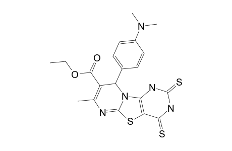 ETHYL-9-[4-(DIMETHYLAMINO)-PHENYL]-7-METHYL-2,4-DITHIOXO-2,3,4,9-TETRAHYDRO-1H-THIAZOLO-[3,2-A:4,5-D']-DIPYRIMIDINE-8-CARBOXYLATE
