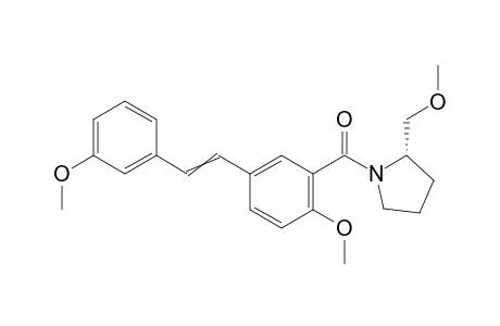 (S)-(2-methoxy-5-(3-methoxystyryl)phenyl)(2-(methoxymethyl)pyrrolidin-1-yl)methanone