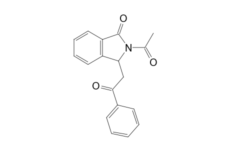 N-Acetyl-3-(1-benzoylmethyl)dihydroisoindoleone