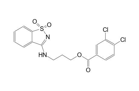 benzoic acid, 3,4-dichloro-, 3-[(1,1-dioxido-1,2-benzisothiazol-3-yl)amino]propyl ester