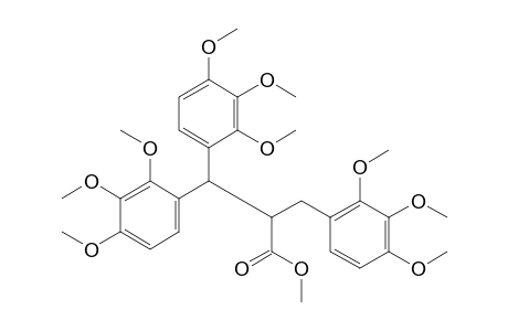 3,3-bis(2,3,4-trimethoxyphenyl)-2-(2,3,4-trimethoxybenzyl)propionic acid, methyl ester