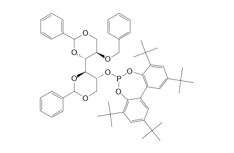 1,3:4,6-DI-O-BENZYLIDENE-2-O-BENZYL-3-O-[2,2'-O,O-(3,3',5,5'-TETRA-TERT.-BUTYL-1,1'-BIPHENYL)-DIOXOPHOSPHITE]-D-MANNITOL