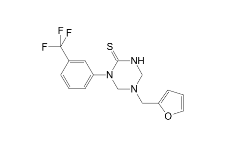 1,3,5-Triazine-2(1H)-thione, 5-(2-furanylmethyl)tetrahydro-1-[3-(trifluoromethyl)phenyl]-