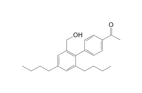 1-Acetyl-2',4'-dibutyl-6'-hydroxymethylbiphenyl