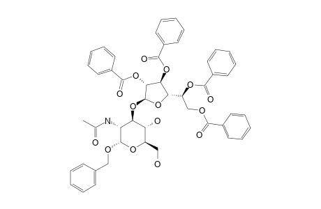 BENZYL-2,3,5,6-TETRA-O-BENZOYL-BETA-D-GALACTOFURANOSYL-(1->3)-2-ACETAMIDO-2-DEOXY-ALPHA-D-GLUCOPYRANOSIDE