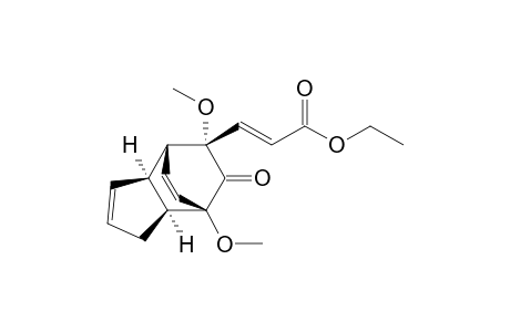 Ethyl (E)-3'-[(3a.alpha.,4.beta.,7a.alpha.,7.beta.,8S*)-4,8-Dimethoxy-9-oxo-3a,4,7,7a-tetrahydro-4,7-ethanoinden-8-yl]acrylate