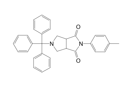 Pyrrolo[3,4-c]pyrrole-1,3(2H,3aH)-dione, tetrahydro-2-(4-methylphenyl)-5-(triphenylmethyl)-, cis-