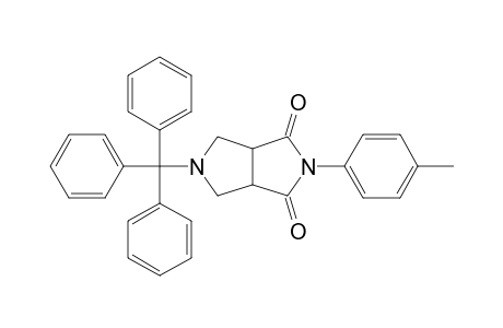 Pyrrolo[3,4-c]pyrrole-1,3(2H,3aH)-dione, tetrahydro-2-(4-methylphenyl)-5-(triphenylmethyl)-, cis-