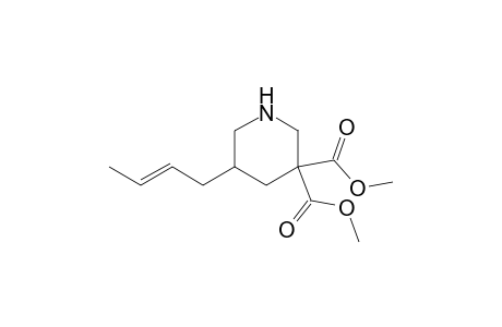 5-[(E)-but-2-enyl]piperidine-3,3-dicarboxylic acid dimethyl ester