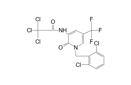 N-[1-(2,6-DICHLOROBENZYL)-1,2-DIHYDRO-2-OXO-5-(TRIFLUOROMETHYL)-3-PYRIDYL]-2,2,2-TRICHLOROACETAMIDE
