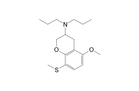 5-Methoxy-8-(methylthio)-N,N-dipropyl-3,4-dihydro-2H-1-benzopyran-3-amine