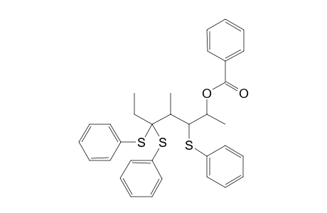 (2R,3S,4S)-4-Methyl-3,5,5-tris(phenylthio)heptan-2-yl benzoate