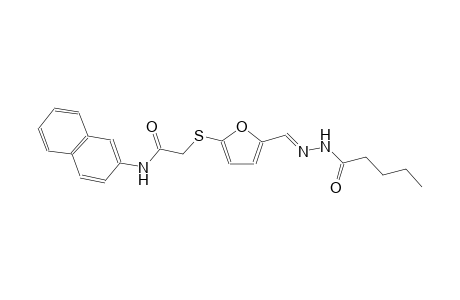 pentanoic acid, 2-[(E)-[5-[[2-(2-naphthalenylamino)-2-oxoethyl]thio]-2-furanyl]methylidene]hydrazide
