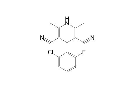 4-(2-chloro-6-fluorophenyl)-2,6-dimethyl-1,4-dihydro-3,5-pyridinedicarbonitrile
