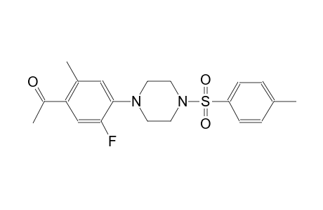 ethanone, 1-[5-fluoro-2-methyl-4-[4-[(4-methylphenyl)sulfonyl]-1-piperazinyl]phenyl]-
