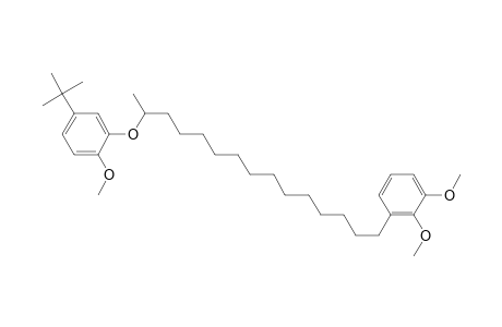 3-[14-(2'-methoxy-5'-tert-butylphenoxy)pentadecyl]veratrole