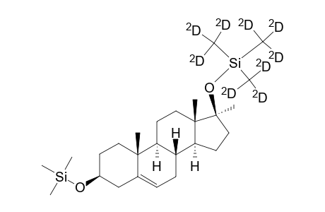 3.beta.-(trimethylsilyloxy)-17.beta.-(perdeuterio-trimethylsilyloxy)-17.alpha.-methyl-5-androstene