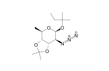 .beta.-D-Altropyranoside, 1,1-dimethylpropyl 2-azido-2,6-dideoxy-3,4-O-(1-methylethylidene)-