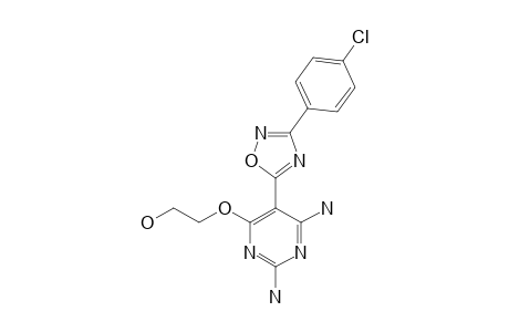 2-[2,6-diamino-5-[3-(4-chlorophenyl)-1,2,4-oxadiazol-5-yl]pyrimidin-4-yl]oxyethanol