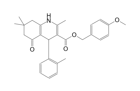 (4-methoxyphenyl)methyl 2,7,7-trimethyl-4-(2-methylphenyl)-5-oxidanylidene-1,4,6,8-tetrahydroquinoline-3-carboxylate