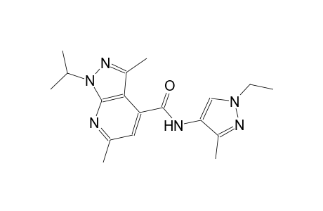 N-(1-ethyl-3-methyl-1H-pyrazol-4-yl)-1-isopropyl-3,6-dimethyl-1H-pyrazolo[3,4-b]pyridine-4-carboxamide