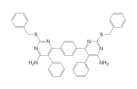 6,6'-(1,4-phenylene)bis(2-(benzylthio)-5-phenylpyrimidin-4-amine)