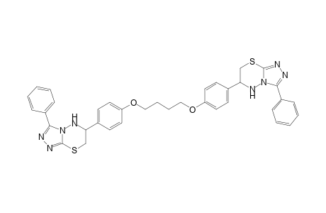1,4-Bis{4-(3-phenyl-6,7-dihydro-5H-[1,2,4]triazolo[3,4-b][1,3,4]thiadiazine-6-yl)-phenoxy}butane