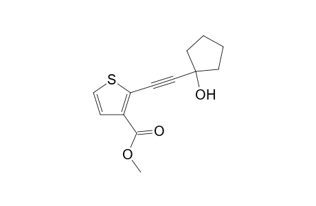 Methyl 2-((1-hydroxycyclopentyl)ethynyl)thiophene-3-carboxylate