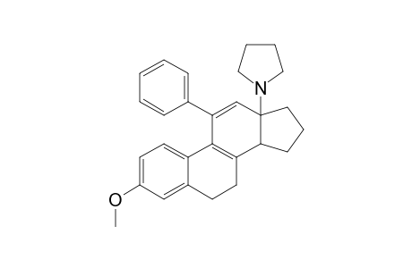 4-PHENYL-1-PYRROLIDINO-7-METHOXY-1,2,9,10-TETRAHYDRO-1,2-CYCLOPENTANOPHENANTHRENE