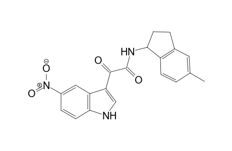 N-(5-methylindan-1-yl)-2-(5-nitro-1H-indol-3-yl)-2-oxo-acetamide