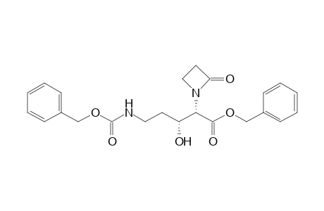Benzyl[(2S,3R)-5-[N-(benzyloxycarbonyl)amino]-3-hydroxy-2-(2-oxoazetidin-1-yl)]-pentanoat