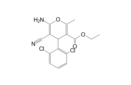 ethyl 6-amino-5-cyano-4-(2,6-dichlorophenyl)-2-methyl-4H-pyran-3-carboxylate