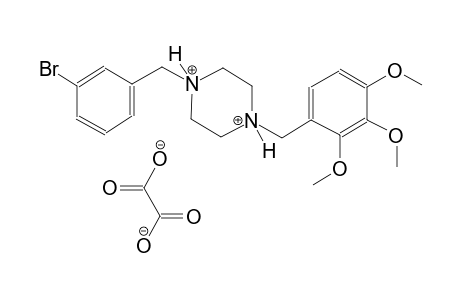 1-(3-bromobenzyl)-4-(2,3,4-trimethoxybenzyl)piperazinediium oxalate