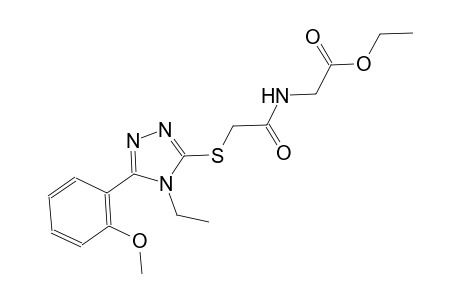 ethyl [({[4-ethyl-5-(2-methoxyphenyl)-4H-1,2,4-triazol-3-yl]sulfanyl}acetyl)amino]acetate